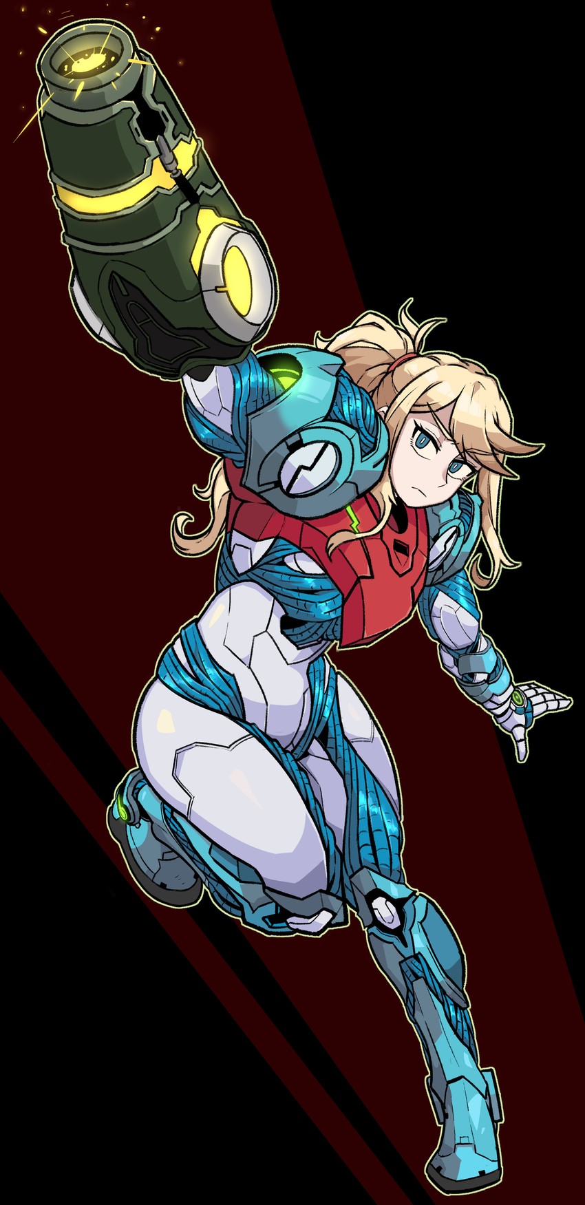 samus aran (metroid and 1 more) drawn by dinoyhs
