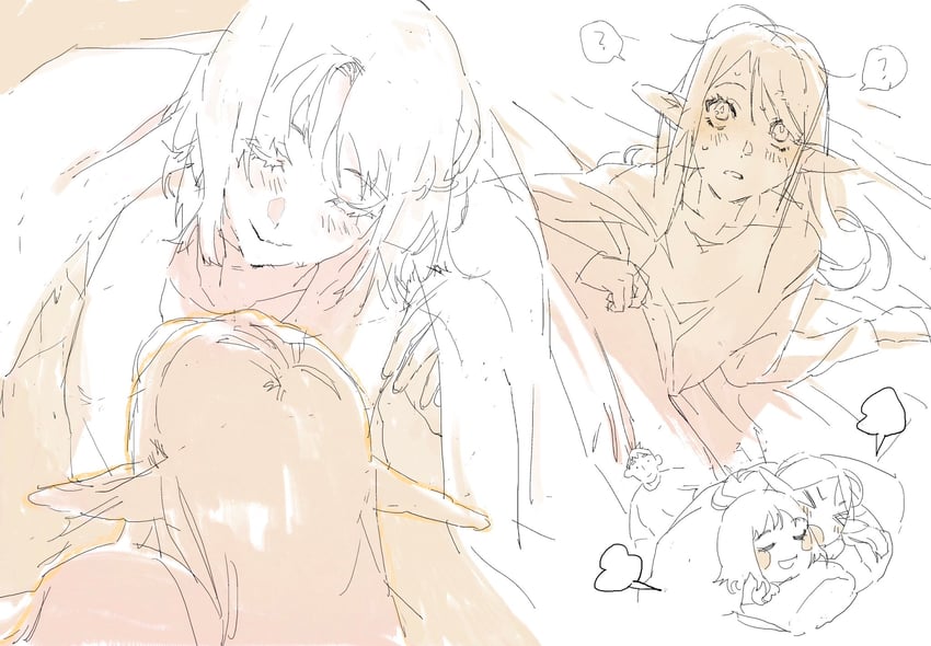 marcille donato, falin touden, and laios touden (dungeon meshi) drawn by le_(szs0k)