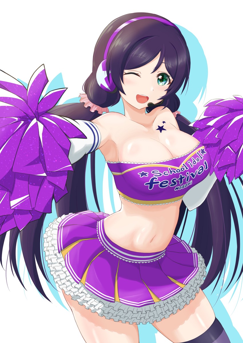 tojo nozomi (love live! and 2 more) drawn by nushiya_(ayihsem)
