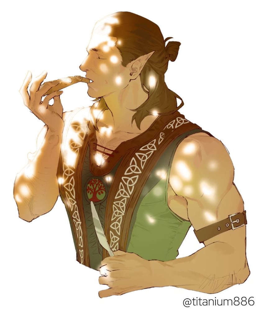 halsin (dungeons & dragons and 2 more) drawn by titanium886