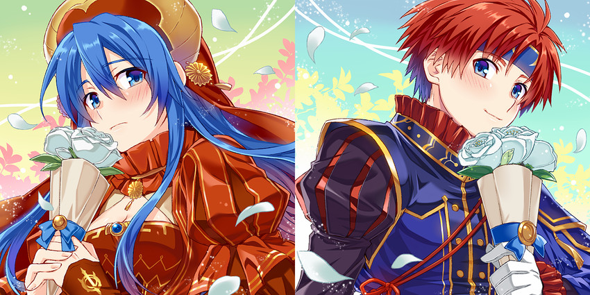 roy and lilina (fire emblem and 2 more) drawn by yuki_(sumaburalove)