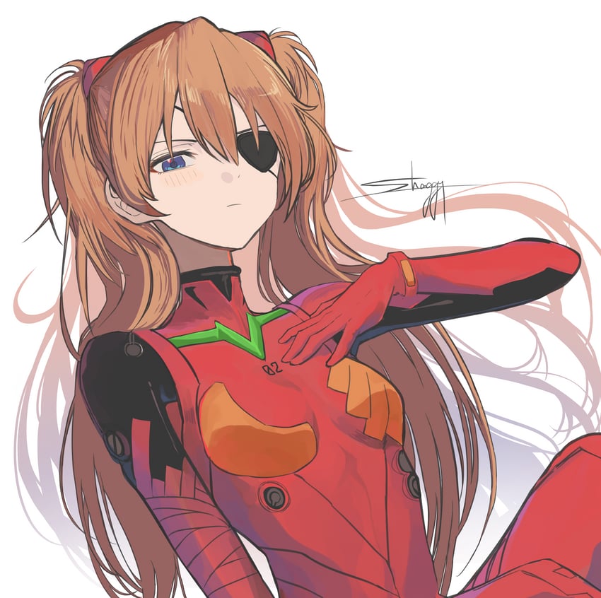 souryuu asuka langley (neon genesis evangelion and 1 more) drawn by shaggy_(user_mpum7284)