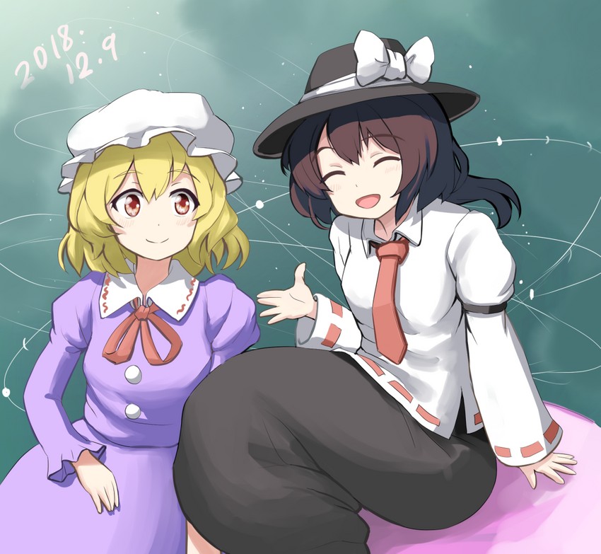usami renko and maribel hearn (touhou) drawn by tandori_tsubasa