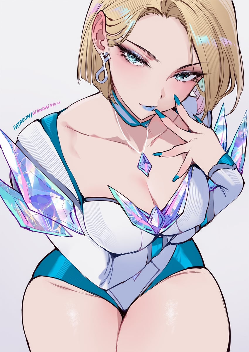 emma frost (marvel and 2 more) drawn by qiandaiyiyu
