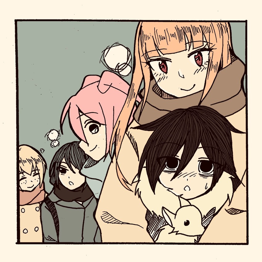 kuroki tomoko, tamura yuri, katou asuka, nemoto hina, and tanaka mako (watashi ga motenai no wa dou kangaetemo omaera ga warui!) drawn by norimo