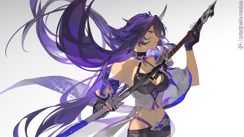 acheron (honkai and 1 more) drawn by selina_makabaka