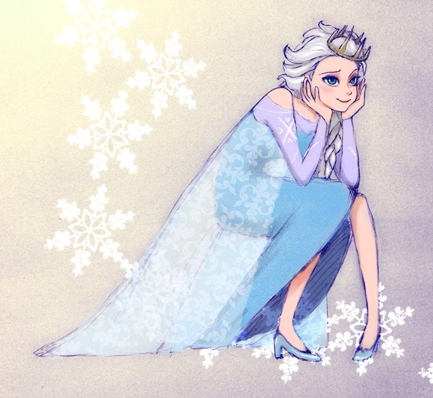 elsa (frozen) drawn by nyamo