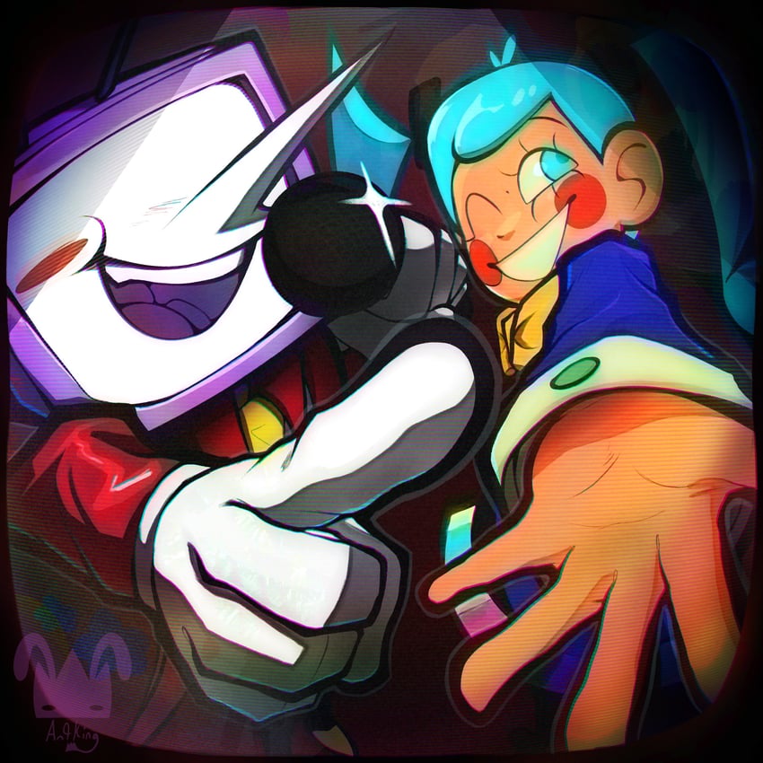 hatsune miku and ant tenna (vocaloid and 2 more) drawn by antking