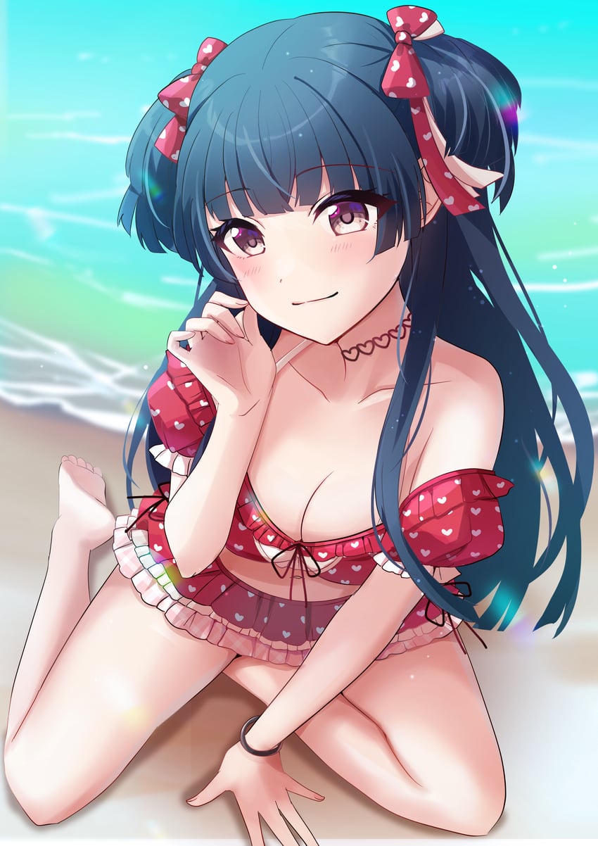 mayuzumi fuyuko (idolmaster and 1 more) drawn by sakura_ran