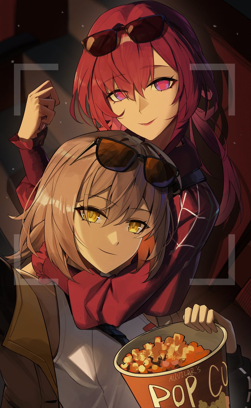 trailblazer, stelle, and kafka (honkai and 1 more) drawn by aquilar