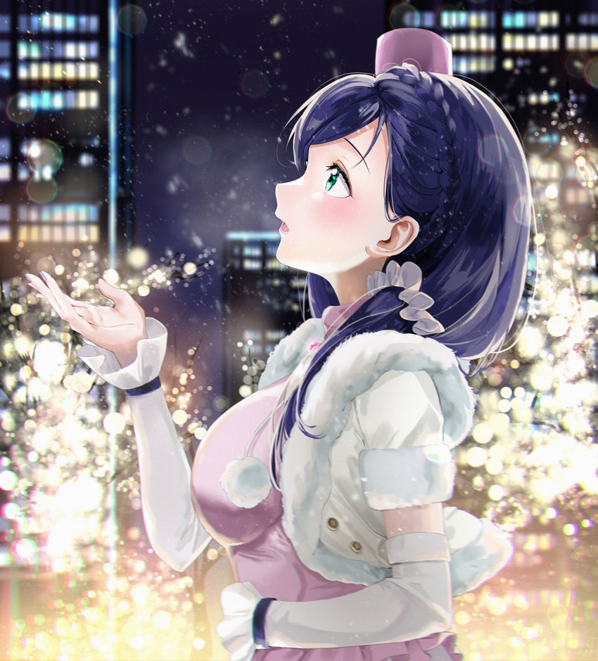tojo nozomi (love live! and 1 more) drawn by moshi_(0364p)