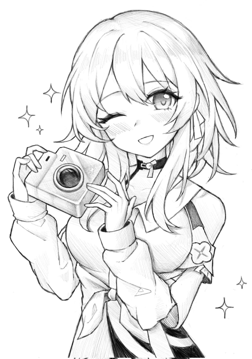 march 7th (honkai and 1 more) drawn by mao_g