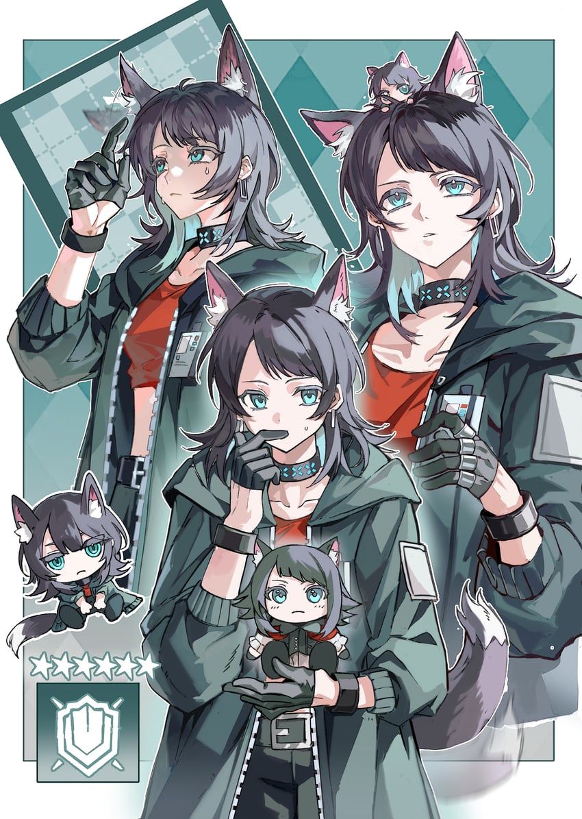 yahata umiri and timoris (arknights and 2 more) drawn by tokinhr
