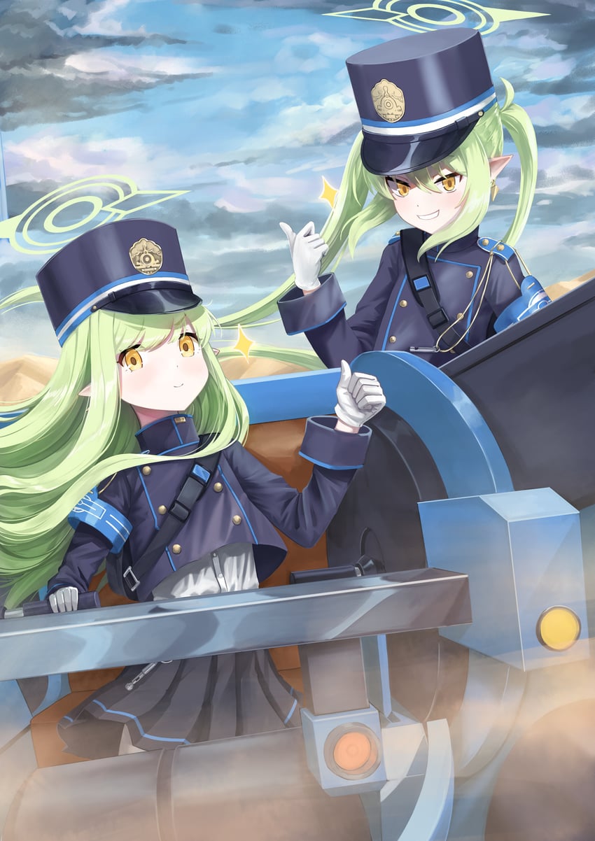 hikari and nozomi (blue archive) drawn by legend_of_heros