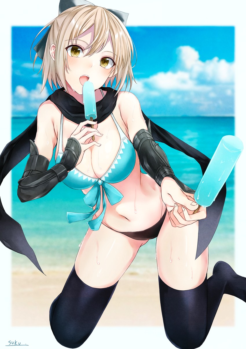 okita souji (fate and 1 more) drawn by sukuemon