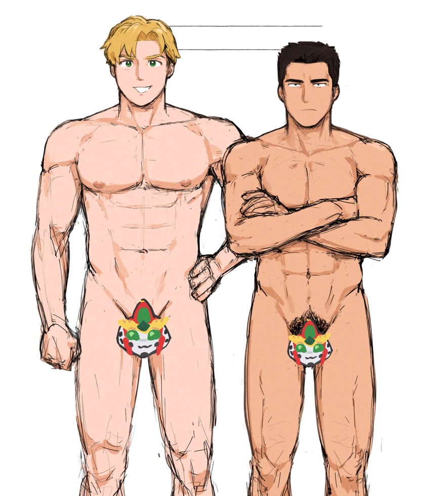 ao isami, lewis smith, and bravern (yuuki bakuhatsu bang bravern) drawn by uraranas