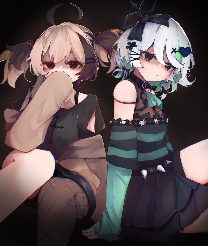 gigi murin and cecilia immergreen (hololive and 1 more) drawn by ty4nak