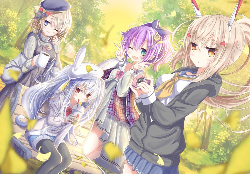 ayanami, laffey, javelin, and z23 (azur lane) drawn by aruka_(alka_p1)