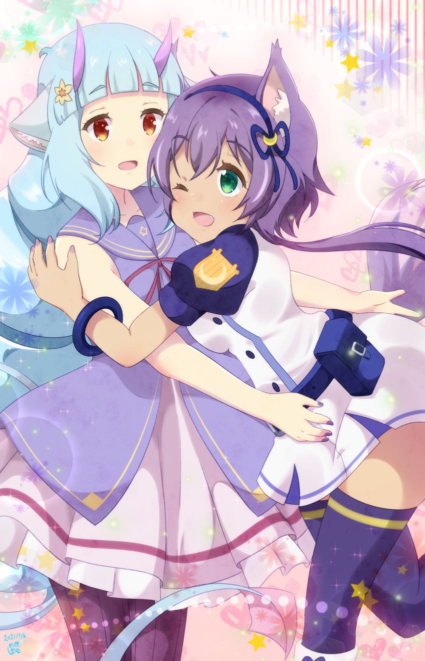 delmin and ruhuyu (show by rock!!) drawn by aosora_neko