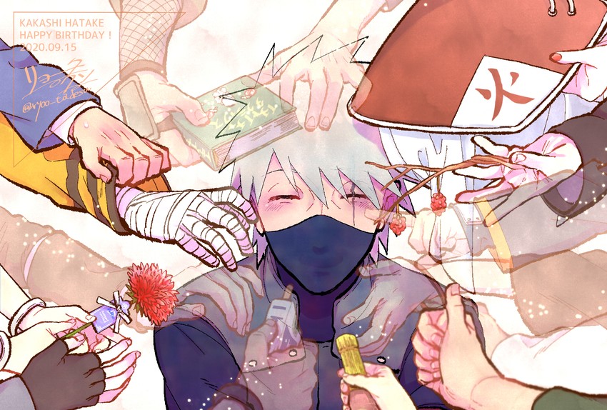 haruno sakura, uzumaki naruto, uchiha sasuke, tsunade, hatake kakashi, and 11 more (naruto and 1 more) drawn by asukachan_to_ryotakun