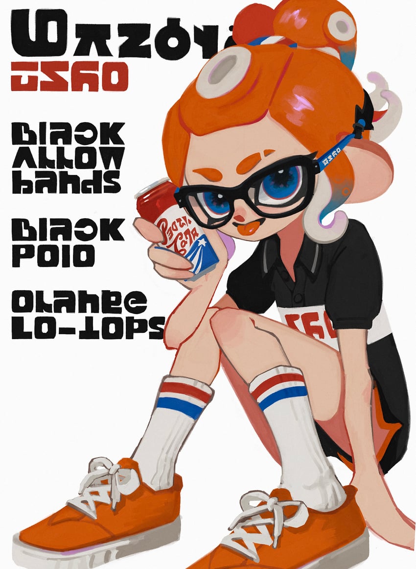 octoling player character and octoling girl (splatoon and 1 more) drawn by ka1_(k4k37)