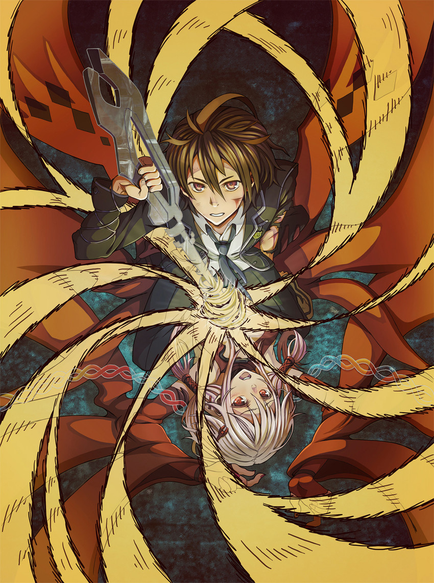 yuzuriha inori and ouma shuu (guilty crown) drawn by vinhnyu