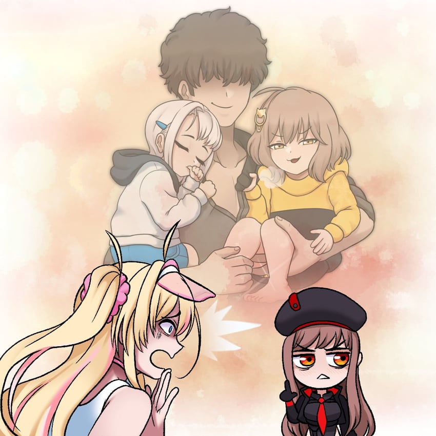 anis, rapi, commander, neon, and liveryn (goddess of victory: nikke) drawn by incognigoat