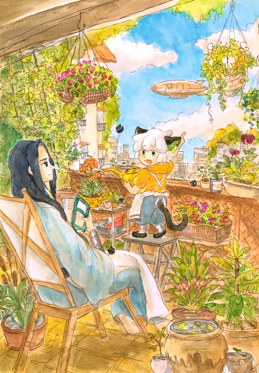 luo xiaohei, wuxian, and heixiu (luo xiaohei zhanji) drawn by user_ccxf3744
