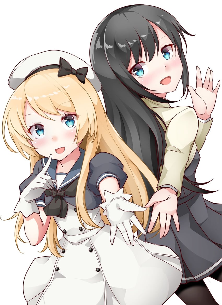 asashio, asashio kai ni, and jervis (kantai collection) drawn by kirigakure_(kirigakure_tantei_jimusho)