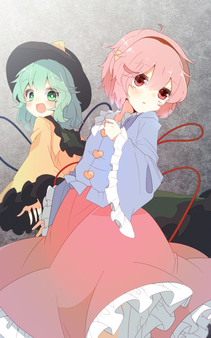 komeiji koishi and komeiji satori (touhou) drawn by aoi_(annbi)