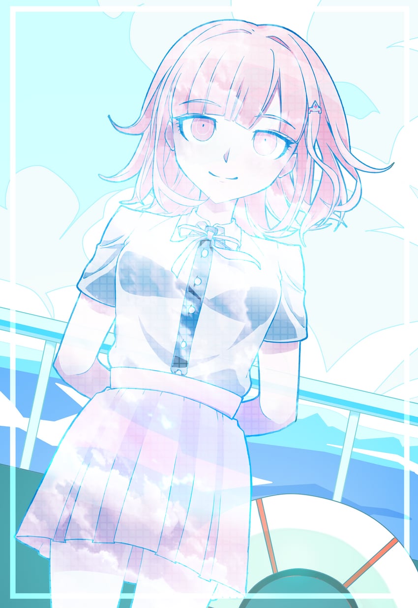 nanami chiaki (danganronpa and 1 more) drawn by kougu_jin