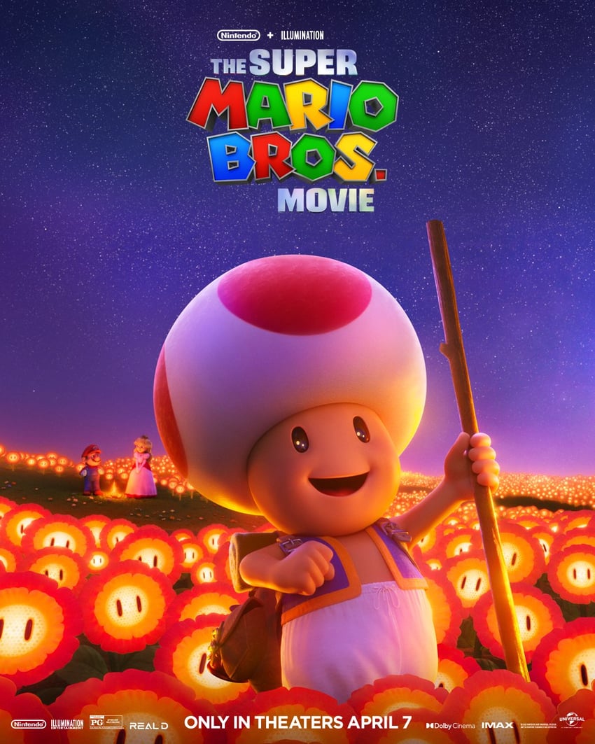 princess peach, mario, toad, and red toad (mario and 1 more)