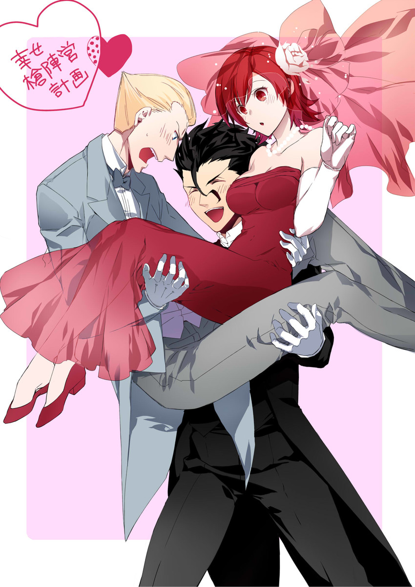 diarmuid ua duibhne, kayneth el-melloi archibald, and sola-ui nuada-re sophia-ri (fate and 1 more) drawn by ycco_(estrella)