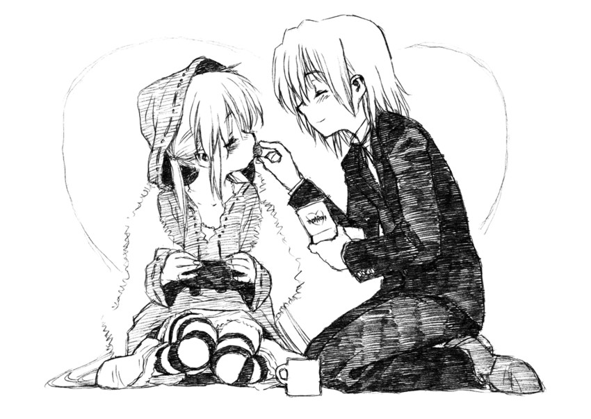sanzen'in nagi and ayasaki hayate (hayate no gotoku!) drawn by bolze