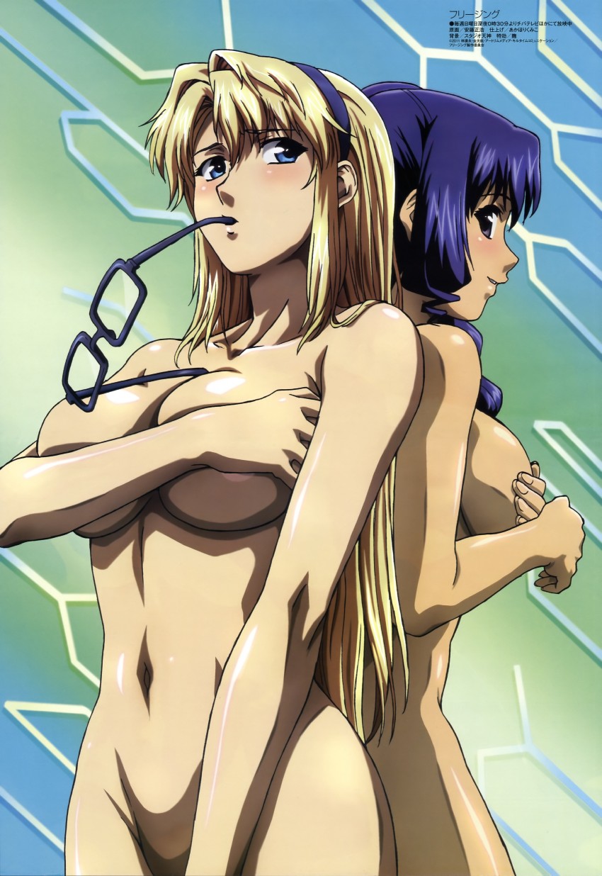 satellizer el bridget and rana linchen (megami magazine and 1 more) drawn by andou_masahiro
