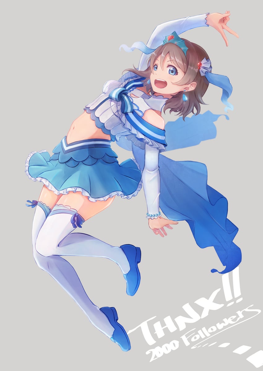 watanabe you (love live! and 1 more) drawn by macken666