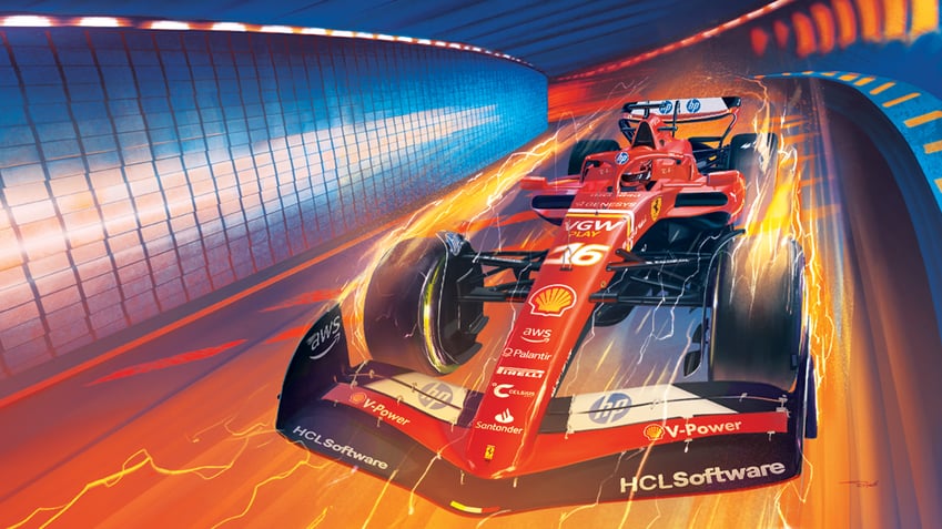 charles leclerc (real life and 3 more) drawn by jacopo_schiavo