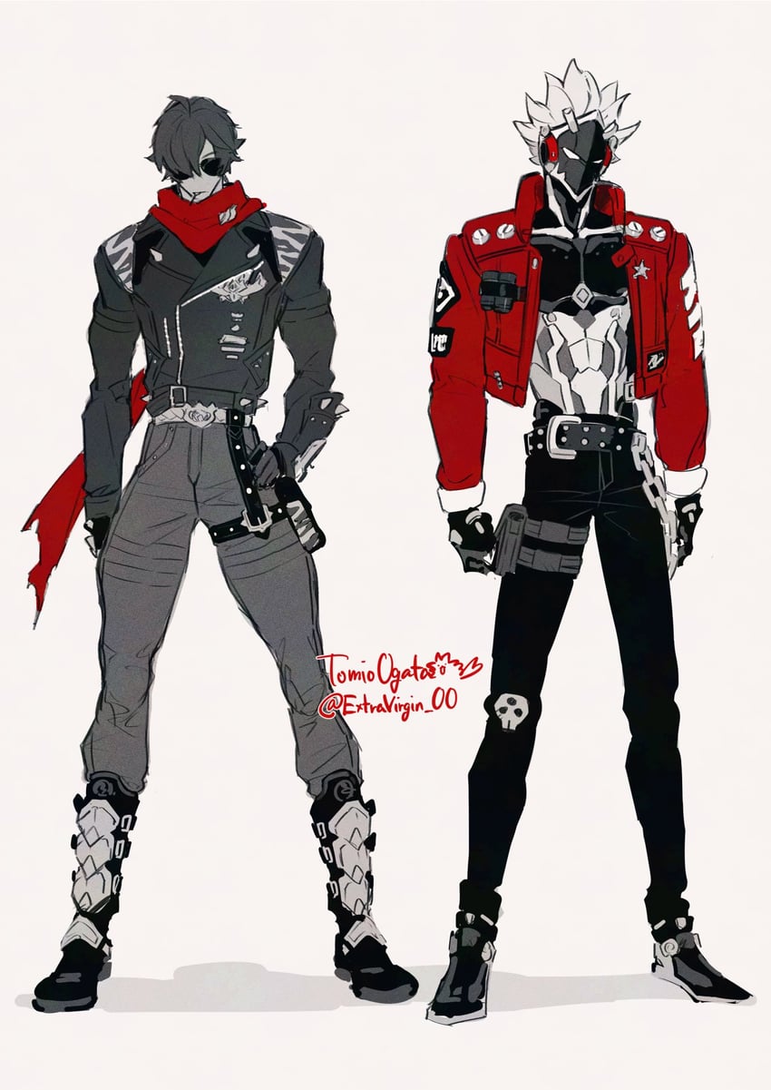 lighter and billy kid (zenless zone zero) drawn by ogata_tomio