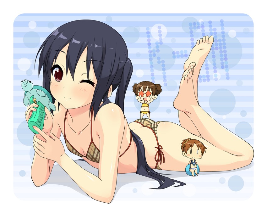 nakano azusa, hirasawa ui, and suzuki jun (k-on!) drawn by k10k