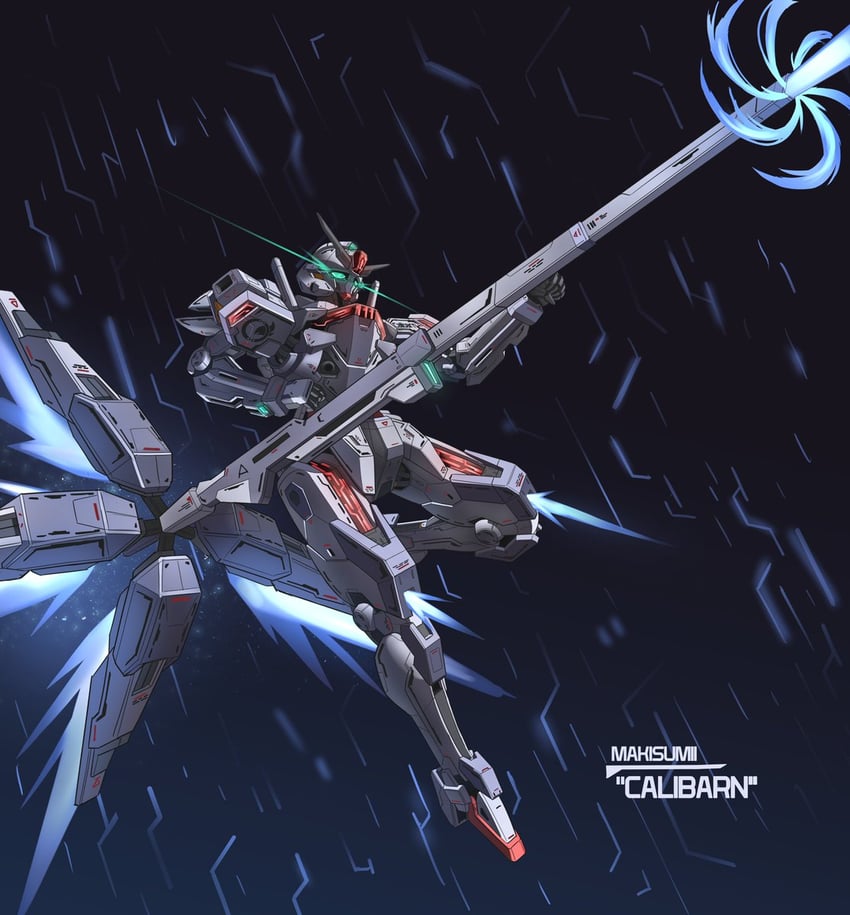 gundam calibarn (gundam and 1 more) drawn by jellen_squish