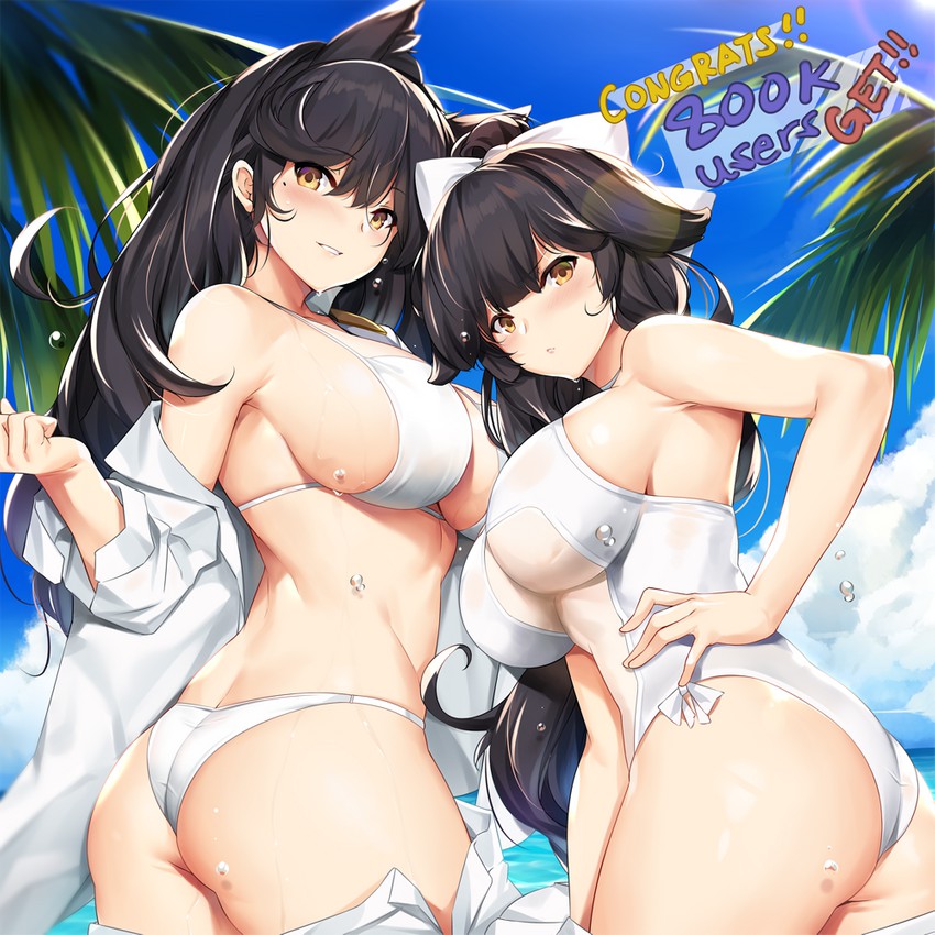 atago and takao (azur lane) drawn by tony_guisado