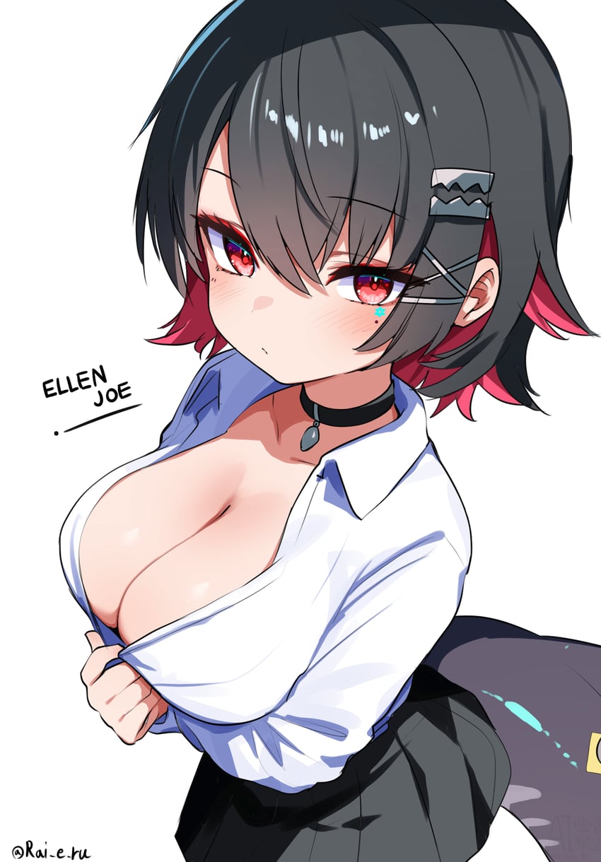 ellen joe (zenless zone zero) drawn by rai_(sakuranbo_sugar)