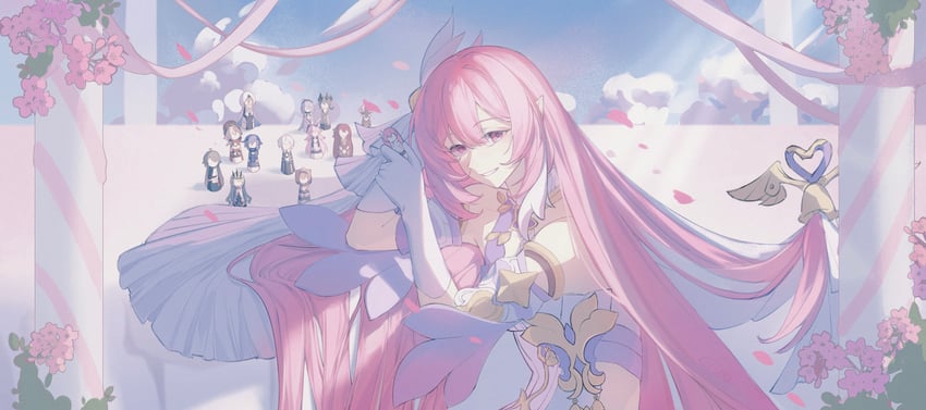 fu hua, elysia, yae sakura, mobius, aponia, and 8 more (honkai and 1 more) drawn by alinga28577