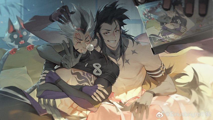 li ling, yun chuan, and screamer (dislyte) drawn by siriusbright_(xiaolang)