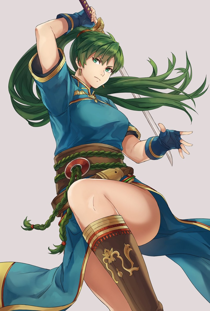 lyn (fire emblem and 1 more) drawn by kamu_(kamuuei)