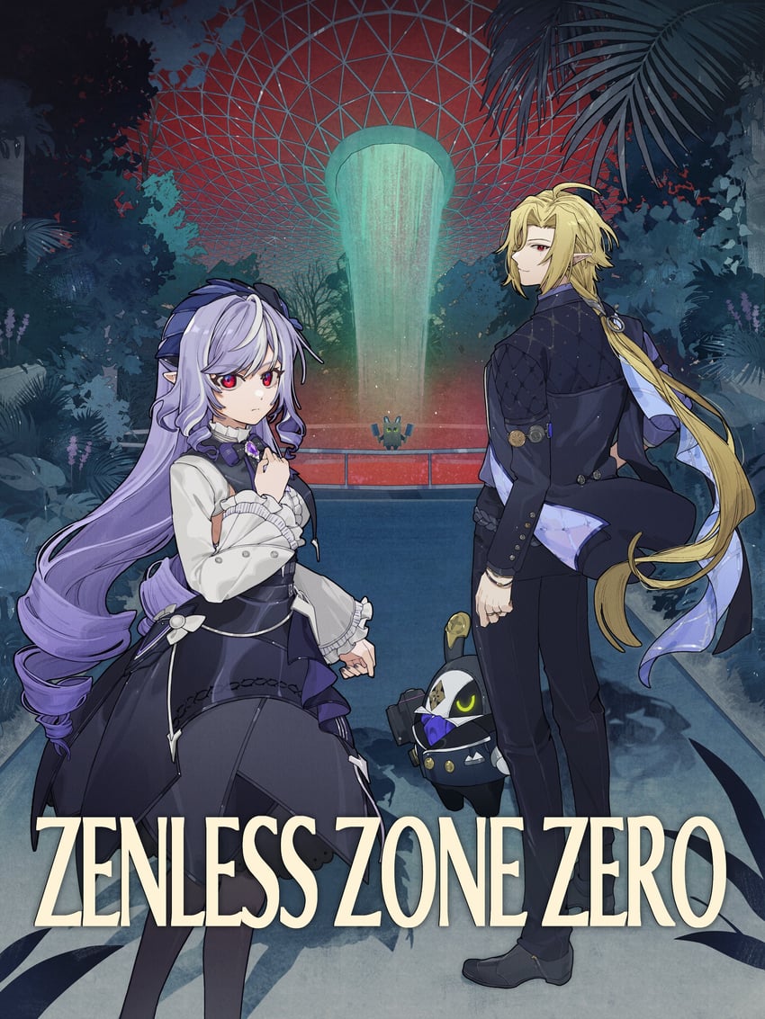 vivian banshee, hugo vlad, bagboo, and robin (zenless zone zero) drawn by kradebii