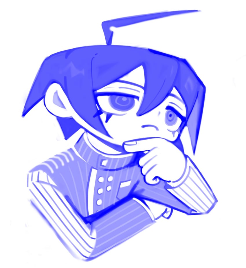 saihara shuichi (danganronpa and 1 more) drawn by morning_(d0nteat)
