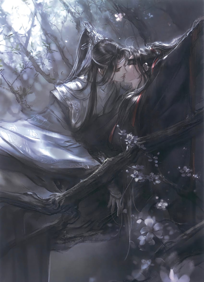 wei wuxian and lan wangji (modao zushi) drawn by kcllzas163