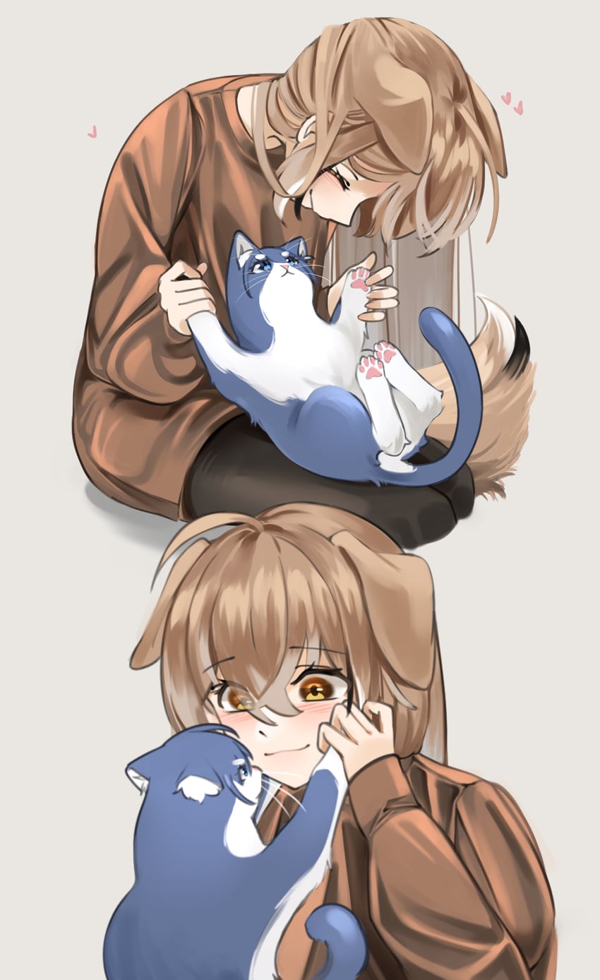 ouro kronii and nanashi mumei (hololive and 1 more) drawn by juno_ox
