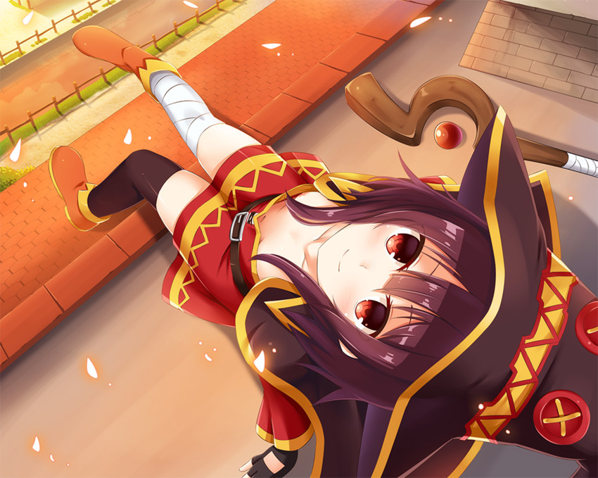 megumin (kono subarashii sekai ni shukufuku wo!) drawn by morokoshi_(tekku)